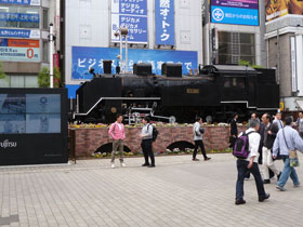 新橋駅SL広場の蒸気機関車